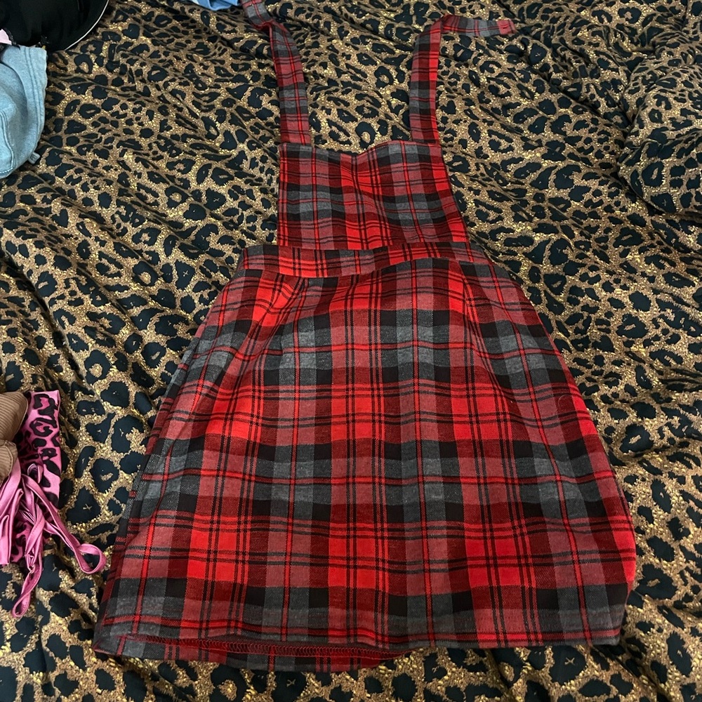 Plaid overall